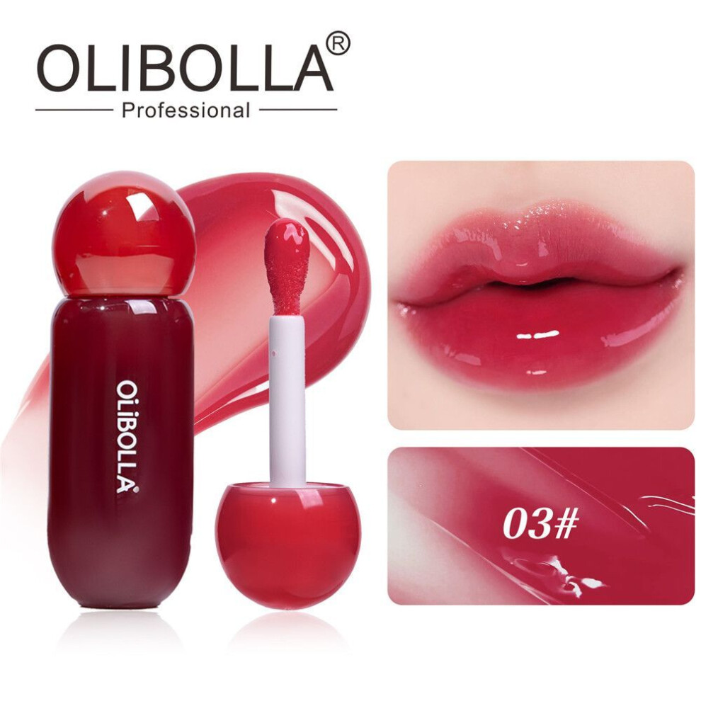 (Type#3) Olibolla Water Light Glass Lip Glaze Moisturizing Clear Plump Lips No Smudge No-image-OPC-PKDS5DW-NEW