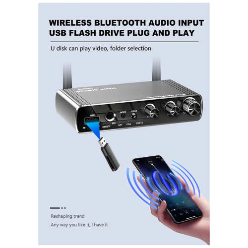 Δέκτης Bluetooth LY18 HIFI χωρίς απώλειες, προσαρμογέας Bluetooth μεγάλων αποστάσεων 2