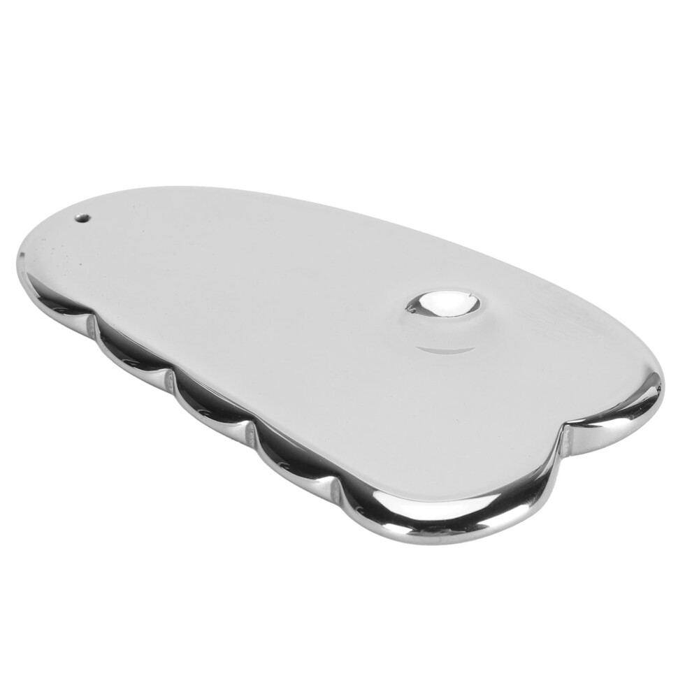 Cowhorn Shaped Terahertz Gua Sha Facial Tool 97x59x6mm for Skin Therapy