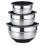 Stainless Steel Mixing Bowls Salad Bowl Non-Slip Stackable Serving 1