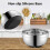 Stainless Steel Mixing Bowls Salad Bowl Non-Slip Stackable Serving 5