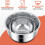 Stainless Steel Mixing Bowls Salad Bowl Non-Slip Stackable Serving 6