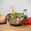 Stainless Steel Mixing Bowls Salad Bowl Non-Slip Stackable Serving 3
