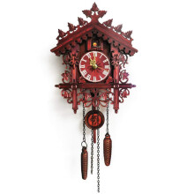 Wooden Cuckoo Clock, Traditional German Style Wall Art for Children's Room, Bedroom, Living Room, Kitchen, Office Decor