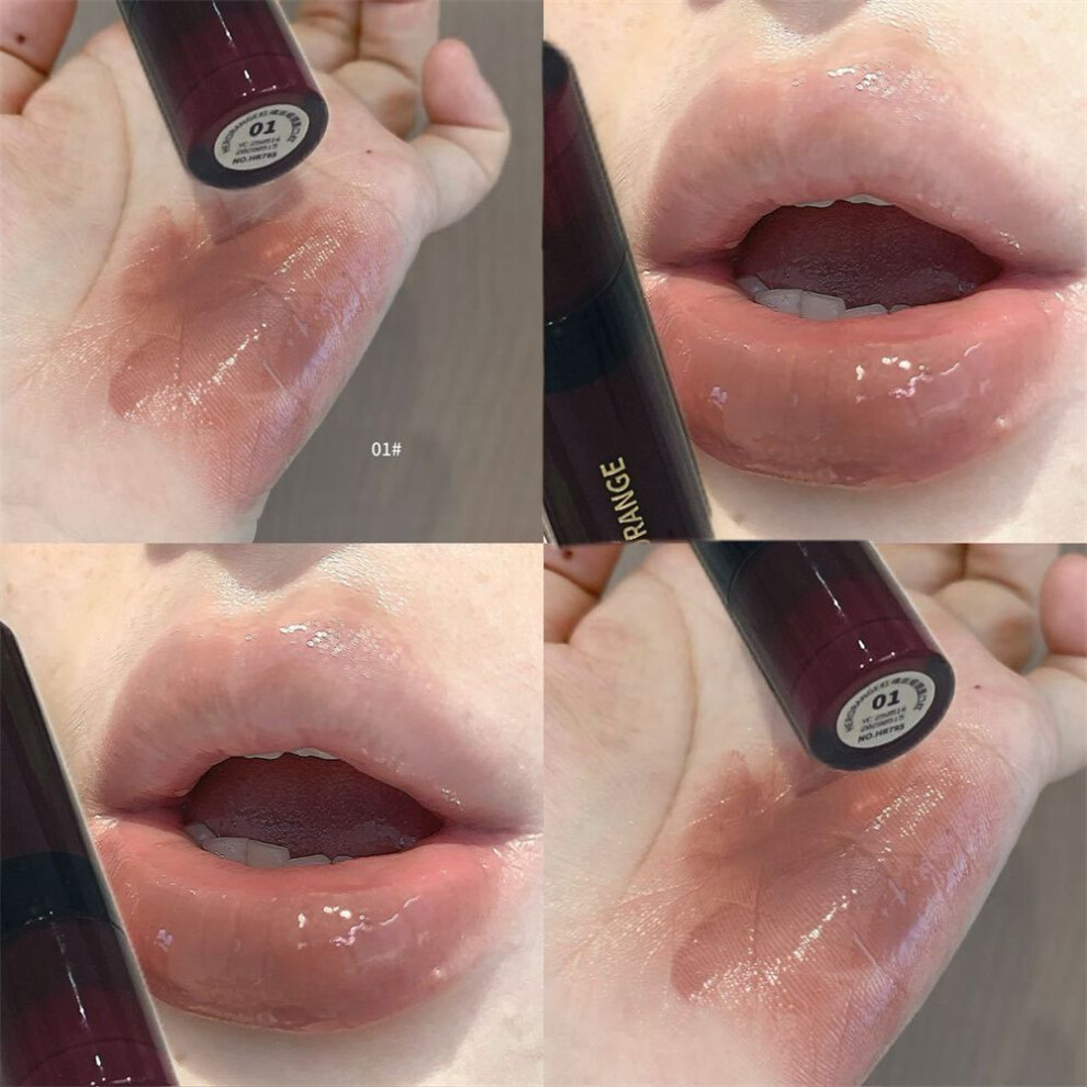 (Type#1) Herorange Red Glass Satin Mirror Lipstick Whitening Moisturizing Water Light Lip-image-OPC-PKDS8PP-NEW