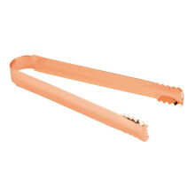 Copper Plated Ice Tongs, 16cm Stainless Steel Kitchen Utensils for Serving and Bartending