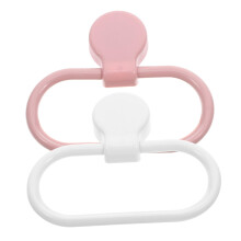 2pcs Adhesive Pool Towel Rack Rings, Easy Install Modern Design, Space-Saving Bathroom Accessories