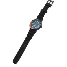 Cronografo 42 mm 255 mm Impermeabile Nero/Arancione