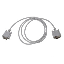 VGA DB15 Male to RS232 DB9 Male Cable, 1.4M Video Graphic Extension Cable, White Color, High Compatibility