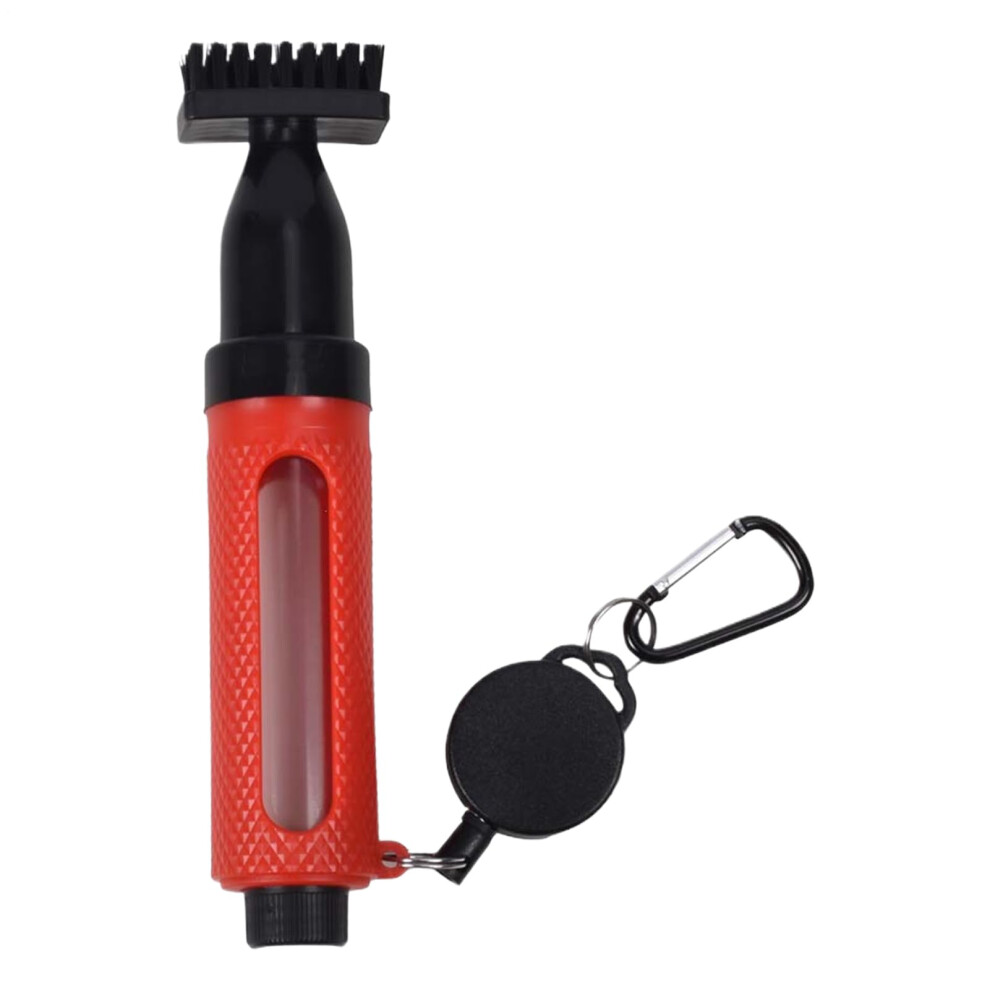 Golf Club Brush Portable Cleaning Tool | Lightweight Water Washer for Golf Clubs - Red Training Aid for Practice Range-image-OPC-PKDSB8N-NEW