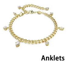 (1) Fashion New Imber Set Necklace Earrings Exquisite Women's Wedding Swar Romantic Jewelry Gifts