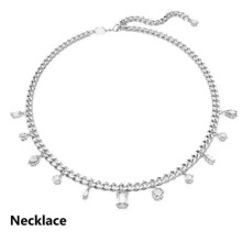 (5671183) Fashion New Imber Set Necklace Earrings Exquisite Women's Wedding Swar Romantic Jewelry Gifts