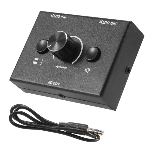 Répartiteur audio 3,5 mm 2 entrées 1 sortie/1 entrée 2 sorties 2