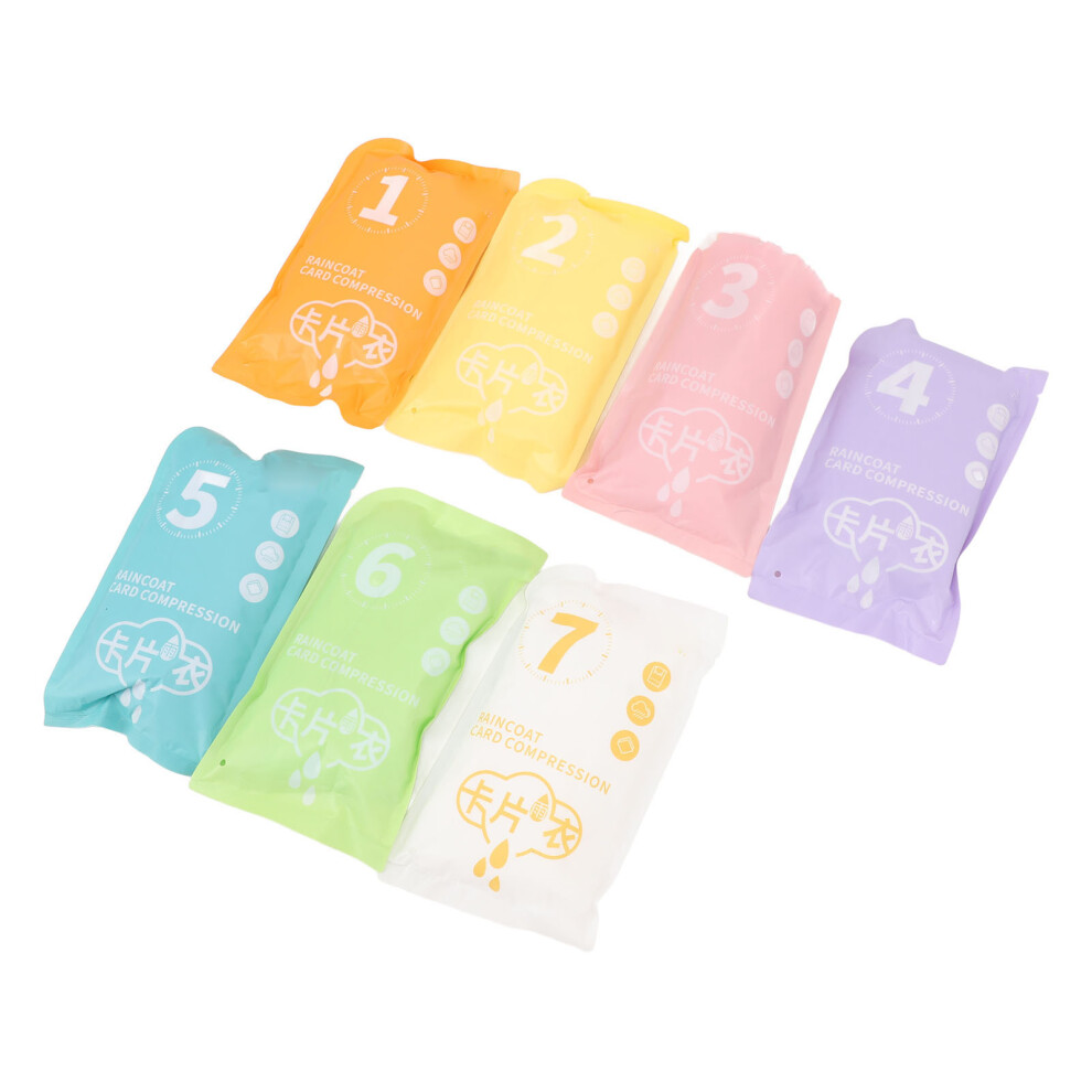 Emergency Disposable Rain Ponchos for Hiking & Camping - 7pcs Adults-image-OPC-PKDSBPG-NEW