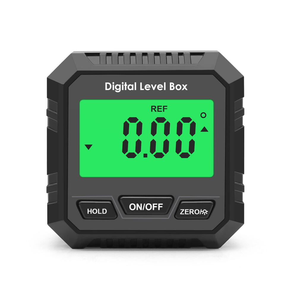 Digital Electronic Level And Angle Gauge With Magnetic Base, Accurate Inclinometer For Woodworking And Construction, Black 6038364262516