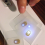 5 τεμάχια αυτοκόλλητο νυχιών NFC Flash LED Bare Chip Luminous Lamp, λευκό φως 4