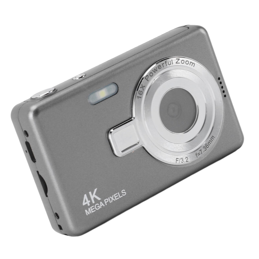 12Mp Camera With 2.4In Screen And 16X Zoom For Student Vlogs Gray 8481348519065