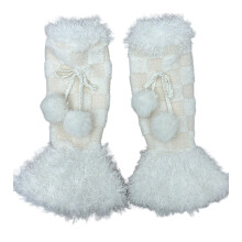 Furs Leg Warmer Winter Furry Long Boot Cuffs Fuzzy Shoes Cover