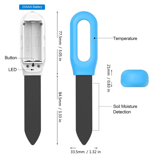 Easy To Use Soil Detection Instrument Measure Moisture Acidity 2