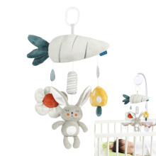 Musical Crib Mobile for Babies, Animal Theme Plush Toy Soother, Nursery Wind Chime Bell for 0-3 Years Old