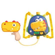 Water Shooting Toy Backpack 1000ml Electric Water Sprayer for Kids Beach Camping Yellow
