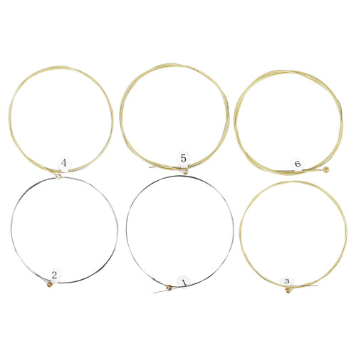 6Pcs 6-string Acoustic Guitar Strings for Beginners Performers 1