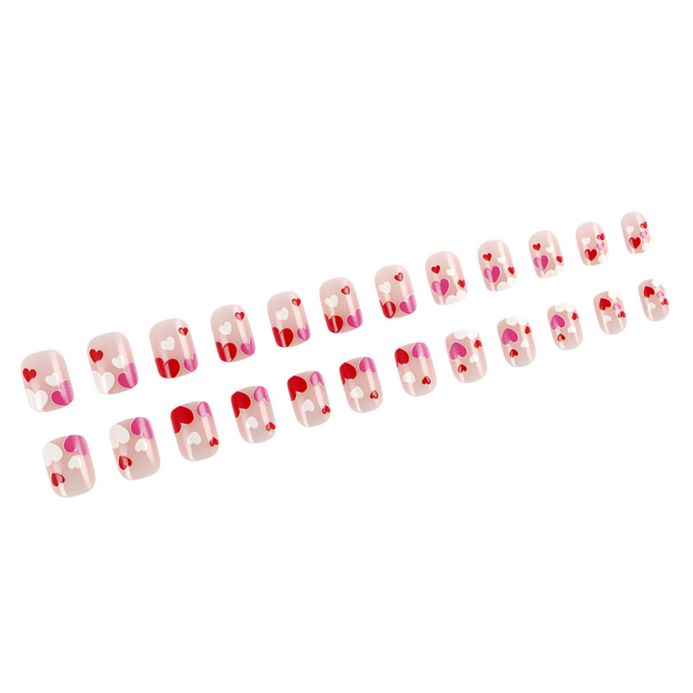 French Fake Nail Valentine Designs False Nail,Artificial Nail 7627000023414