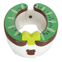 Compact Brown Toddler Travel Toilet Seat Non-Slip & Foldable
