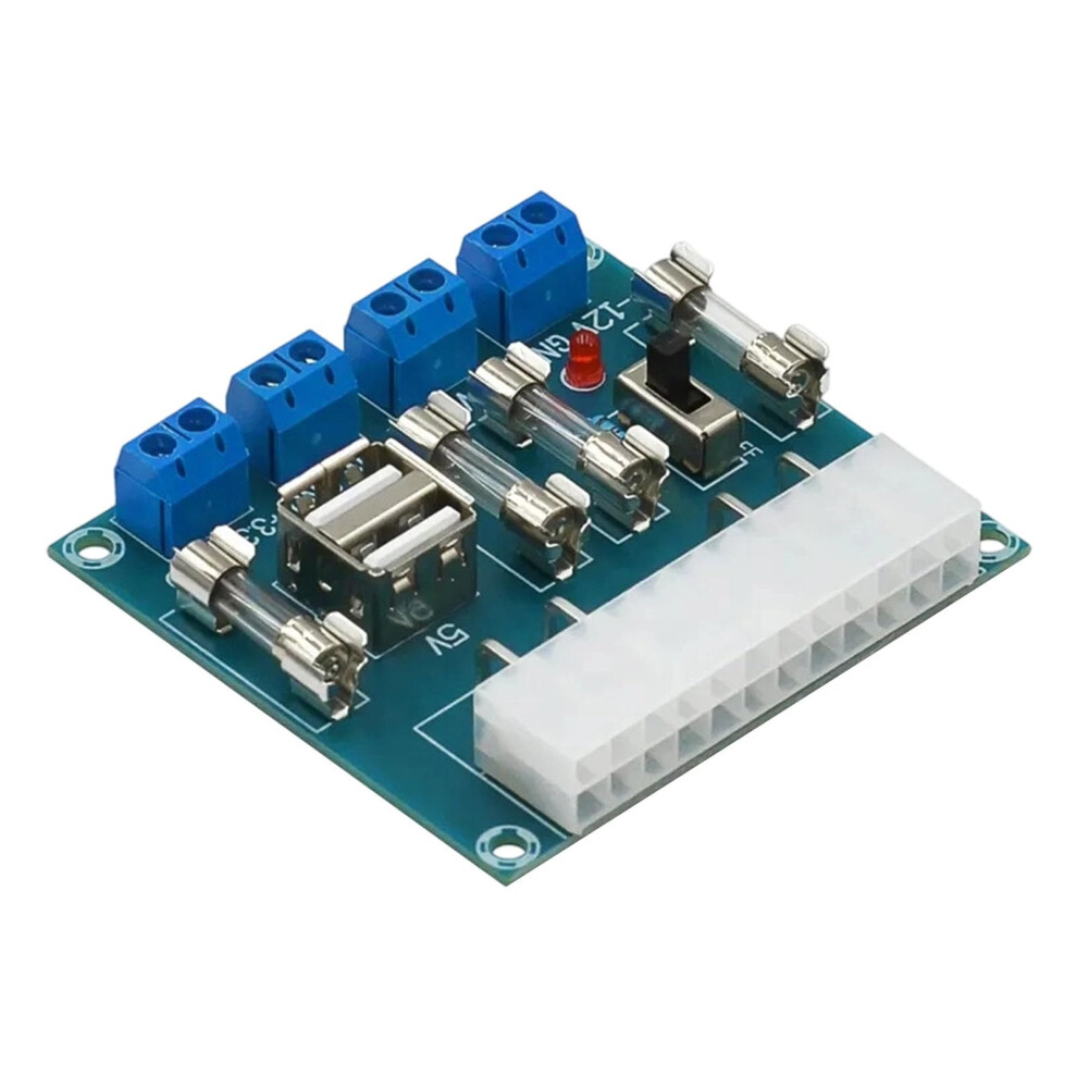 Desktop Chassis Power Supply Adapter Board 24Pin Pickup Module Extension Terminal Block Upgraded Version For Atx Compatibility 6038364263117