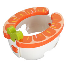 Foldable 2-in-1 Toddler Potty Trainer & Travel Toilet Seat Orange 78cm