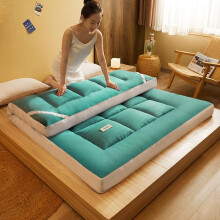 Japanese Floor Thick Futon Mattress, Soft Breathable Foldable Bed for Adults, Green, 150x200CM, Single and Double Use