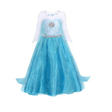 Princess Dress Set - Elsa Inspired Costume with Accessories - Girls Dresses for Parties and Holidays