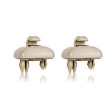 Sun Visor Clips 2PCS Beige Car Interior Hook Fixing Clips Compatible with Audi A1 A3 A4 A5 Q3 Q5 S3 S4 S5 TT Allroad Accessories