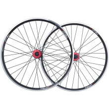 26" Mountain Bike Wheelset - Quick Release Ball Bearing Wheels, Front & Rear 32V Brake, Compatible Single Bike Wheels
