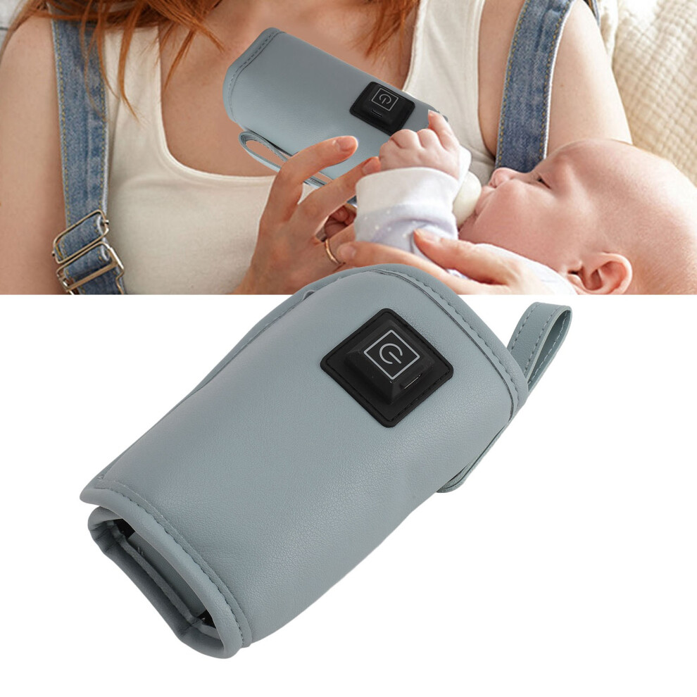 Baby Insulated Bottle Warmer Cover Oxford Cloth Portable USB Heat Preservation