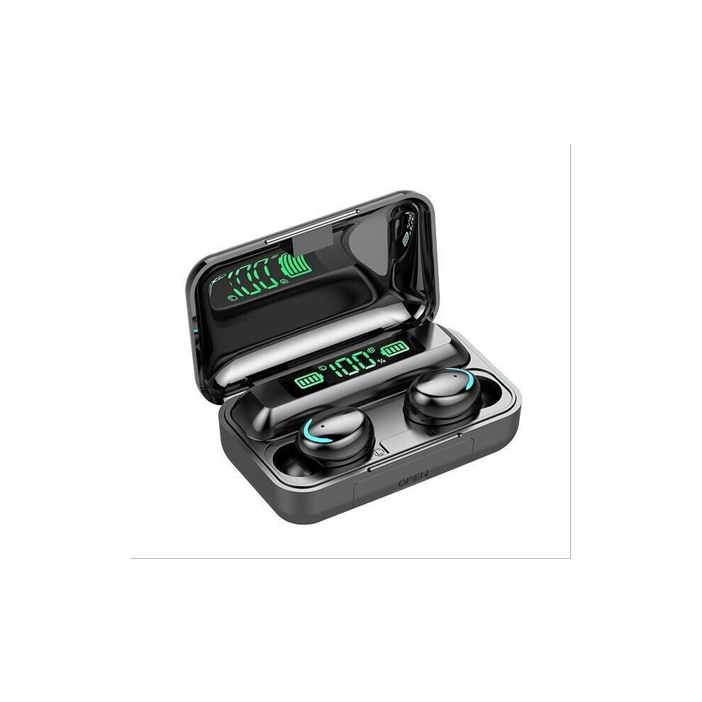 (F9-5C Battery Model (Black) The New F9-5C Bluetooth Headphones M10 Yd03 Gaming And Sports Tws Wireless Mini In-Ear M90 Black 6932385189039