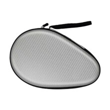 Table Tennis Racket Carrying Pouch Silver, Durable Waterproof Travel Case for Paddle and Balls, Sports Accessories