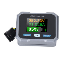 1.8in BT LCD Battery Monitor with Shunt for Various Vehicles 50A 100V