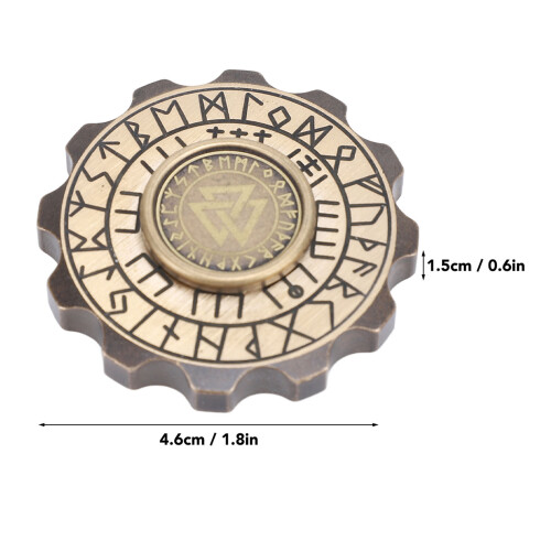 Brass Decompression Fingertip Gyroscope Stress Relief Toy 4.6cm 1