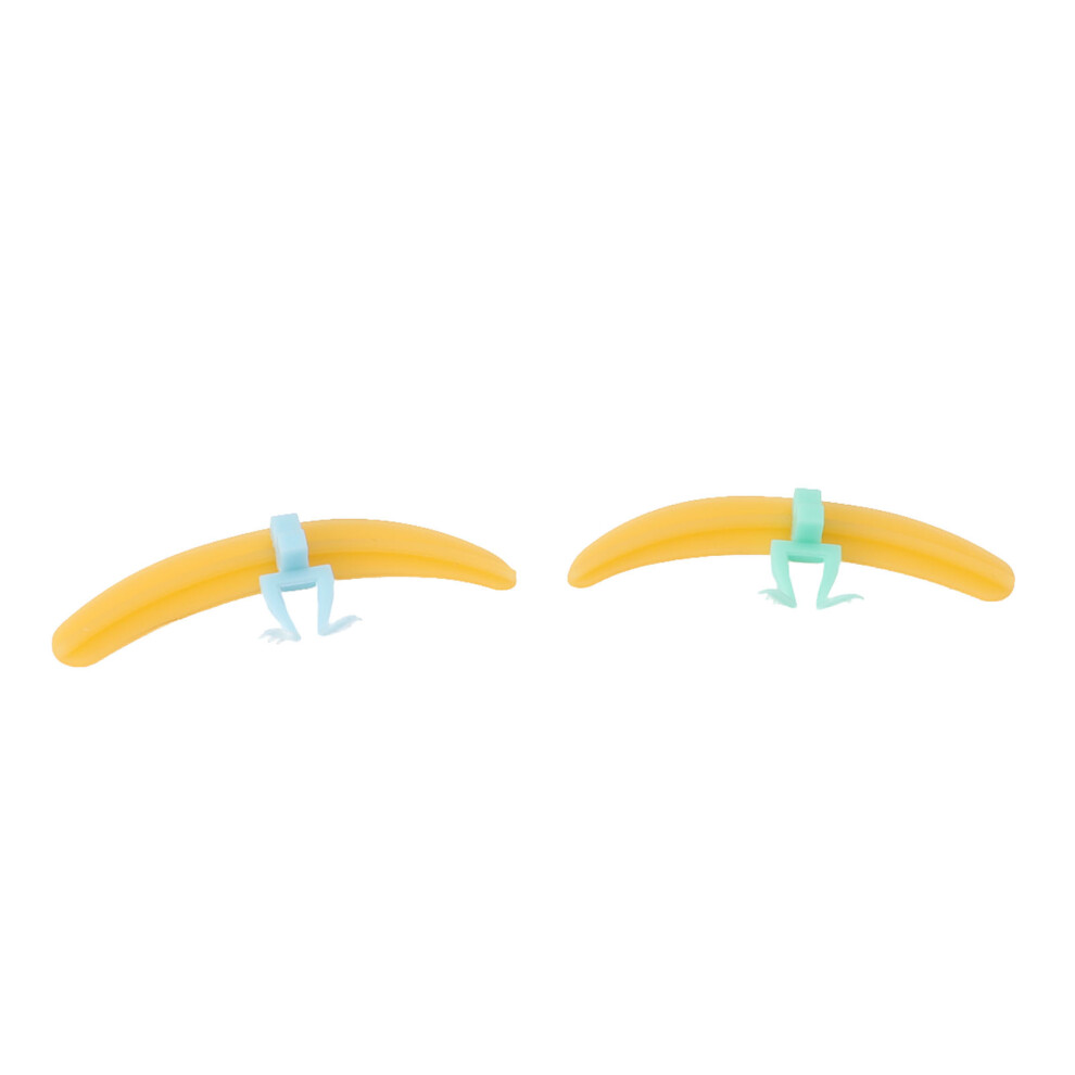Reusable Yellow Silicone Eyelash Separator for Dense, Elongated Lashes