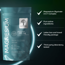 Magnesium Glycinate 1280.60 mg per Serving (106% NRV) High Strength