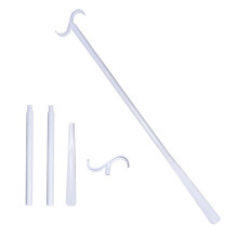 35" Long Handle Shoe Horn for Seniors Adjustable Dressing Aid with Sock Removal Tool Extended Reach Unisex Stick