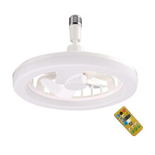 Small Ceiling Fan with Light, Enclosed Low Profile Fan Light with Remote Control and LED Light, Ideal for Small Rooms, Bedroom, Living Room Decor