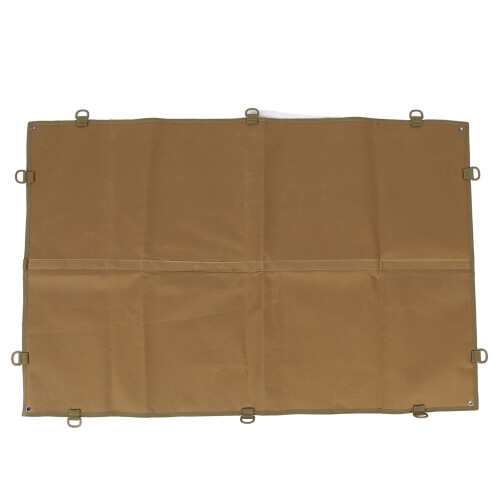 Versatile Khaki M Patch Display Panel with Loop Surface and D Rings