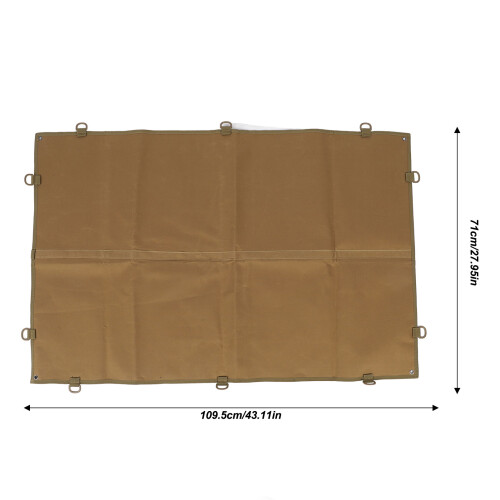 Versatile Khaki M Patch Display Panel with Loop Surface and D Rings 1