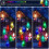 (Christmas Tree) Yard Solar Christmas Tree Wind Chime Lights 21
