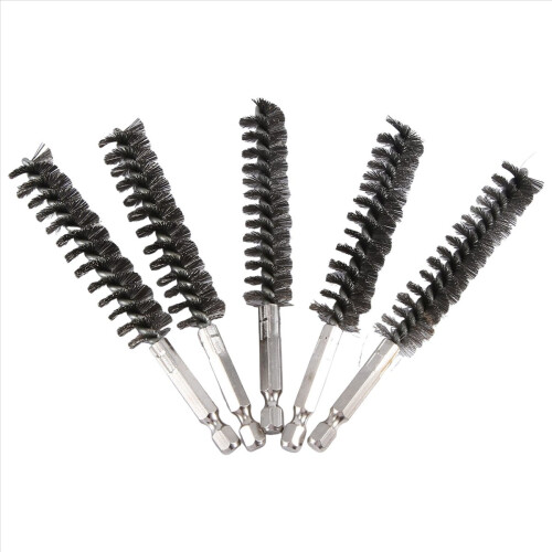 Bore Brush for Power Drill Cleaning Wire Brush with Hex Shank Handle
