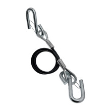 Trailer Brake Cable 27.55-Inch Length, RV Brake Safety Cable With S-Hook, High-Load Towing Accessory for Campers
