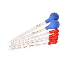 6pcs Glass Eye Droppers with Colorful Caps for Boys and Girls, Smooth Pipettes for School and Home Use