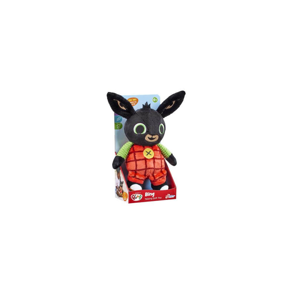 Character Options Rainbow Designs Interactive Talking Bing Soft Plush Toy